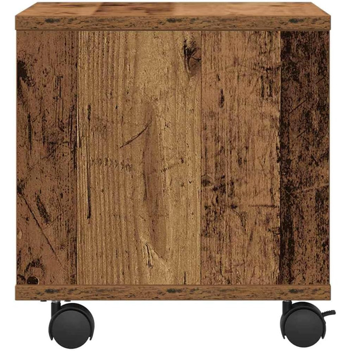 Підставка для принтера на колесах з полицями, білий ДСП, для офісу та робочого кабінету