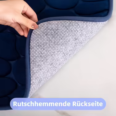 Килимок для ванної Chakme Memory Foam Non-Slip 60120 см (темно-синій, 6090 см)