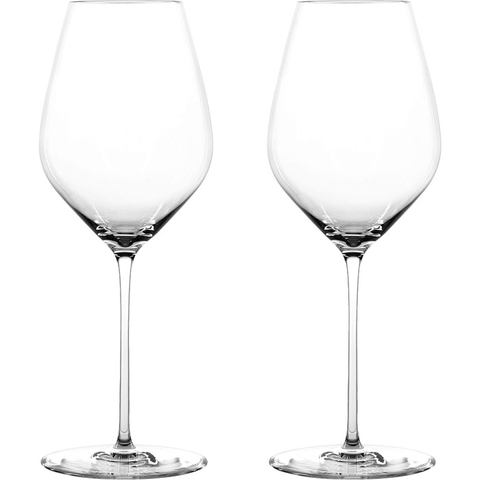 Набір келихів для білого вина з 2 предметів, кришталевий келих, 420 мл, Highline, 1700162 (набір келихів для червоного вина, 2 шт.)