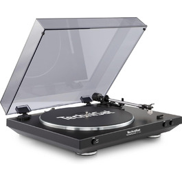 Програвач вінілу TechniSat TECHNIPLAYER LP 200 з USB, автоматичний, 33/45 об/хв, алюмінієвий диск, чорний