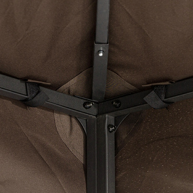 Тент для садового павільйону 3x4 м, поліестер, колір кава