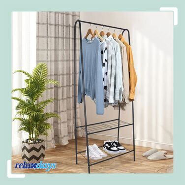 Тумба для одягу Relaxdays вузька з 2 полицями