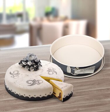 Форма для випічки Zenker Springform Ø 26 см CREME NOIR з антипригарним покриттям, знімний бортик, для пирогів та тортів