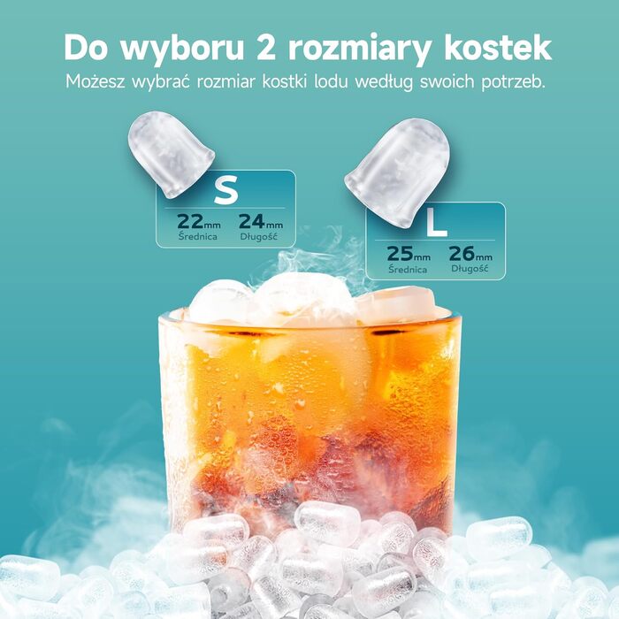 Машина для приготування льоду EUHOMY, 1.2L, срібна: швидка, портативна, самоочисна