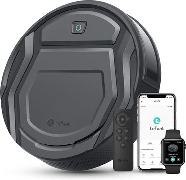 LEFANT M330 Pro: Робот-пилосос з функцією миття, 5000Pa, лазерна навігація, уникнення перешкод, керування через додаток та голосовий помічник