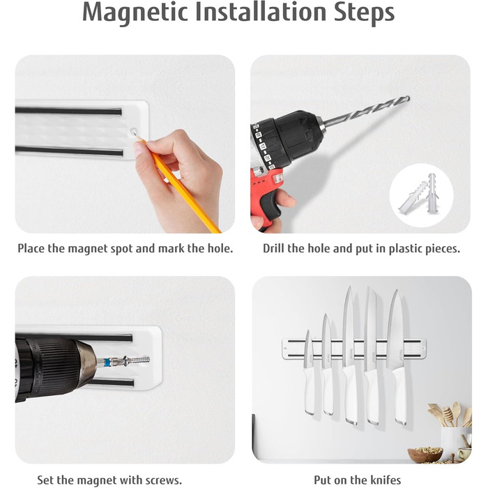 Набір кухонних ножів Messerblock з кухонними ножами та ножицями, 6 предметів, чорний