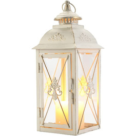 Підвісний ліхтар для свічок tricks висотою 33 см, старовинний ліхтар зі скляними вікнами, матовий білий похоронний ліхтар, металевий ліхтар, свічка для освітлення вітру