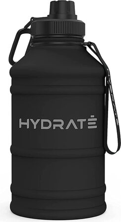 Герметична пляшка для води з нержавіючої сталі HYDRATE 2,2 л з ремінцем