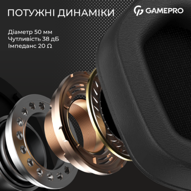 Ігрова гарнітура GamePro Genesis Hunter (HS1350W)