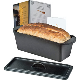 Чавунна форма для випічки хліба Chefarone з кришкою-форма для випічки хліба і тортів з інструкціями по запіканню-Форма для випічки ва