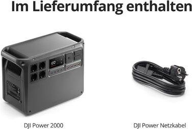 Портативна електростанція DJI Power 2000: 2048 Wh, 3000 W, LiFePO4, сонячний генератор, для дому, кемпінгу та надзвичайних ситуацій