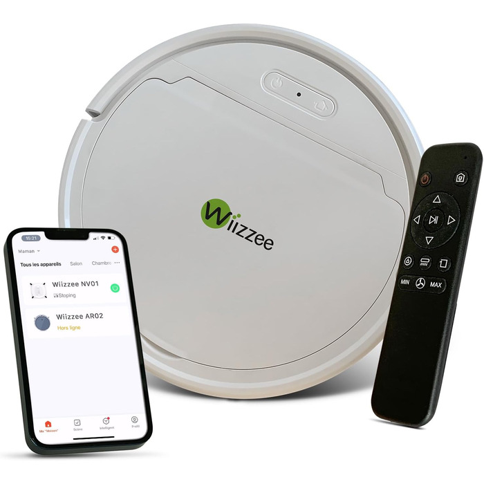 Робот-пилосос AR02: Wi-Fi, 5 режимів, Gyro-навігація, для гладких підлог