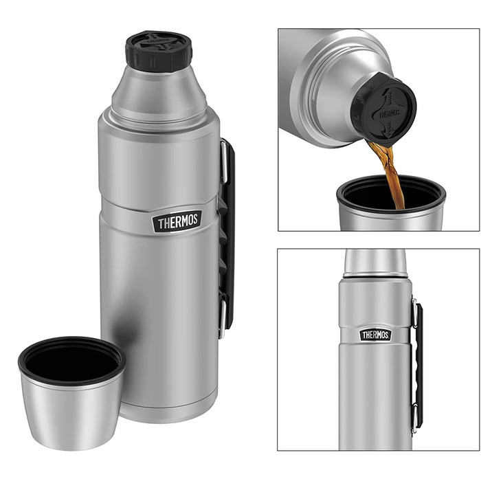 Термос THERMOS STAINLESS KING з подвійними стінками, сталевий, 1,2 л