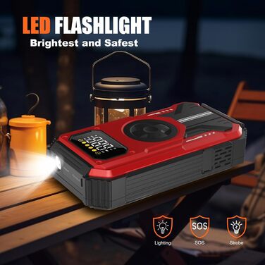 Powerbank для авто Starthilfe 6000A: пусковий пристрій, компресор, LED, LCD, 12V