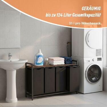 Організатор для білизни Relaxdays з 4 відділеннями та полицею