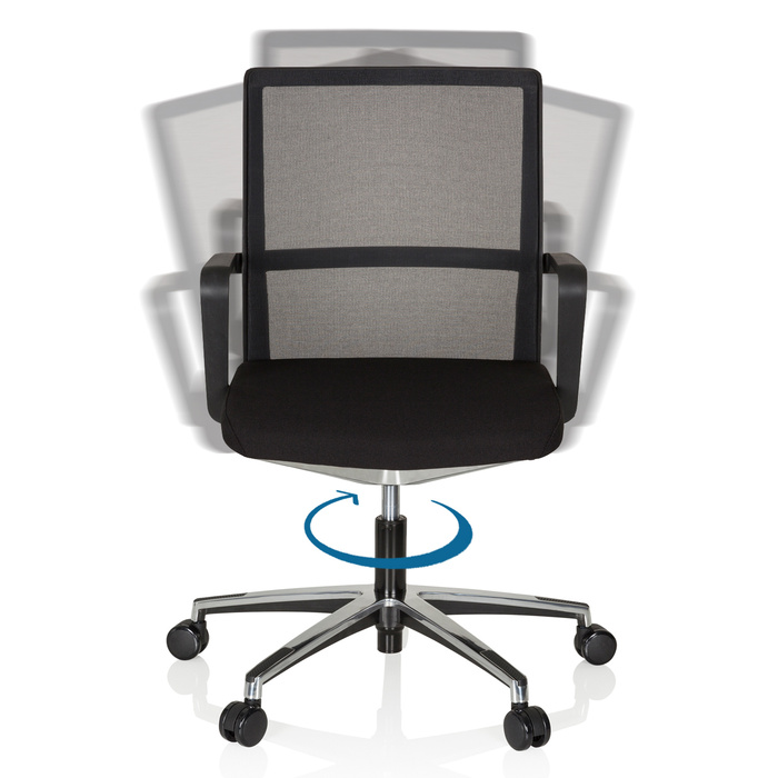 Офісне крісло / Поворотне крісло MOVE-TEC NET 3D Mesh Black / Black HJH OFFICE