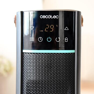 Керамічний обігрівач Cecotec ReadyWarm 10050 Top Ceramic Pro, 2200 Вт, з осциляцією, 3 режими, світло, керування сенсором та пульт, система безпеки