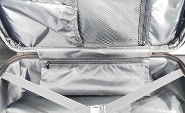 Валіза Андреас Делл Валізка з твердою оболонкою Валіза на колесах Дорожня валіза Ручна поклажа 4 колеса (M-L-XL-Set) (Срібло, XL) XL Срібло