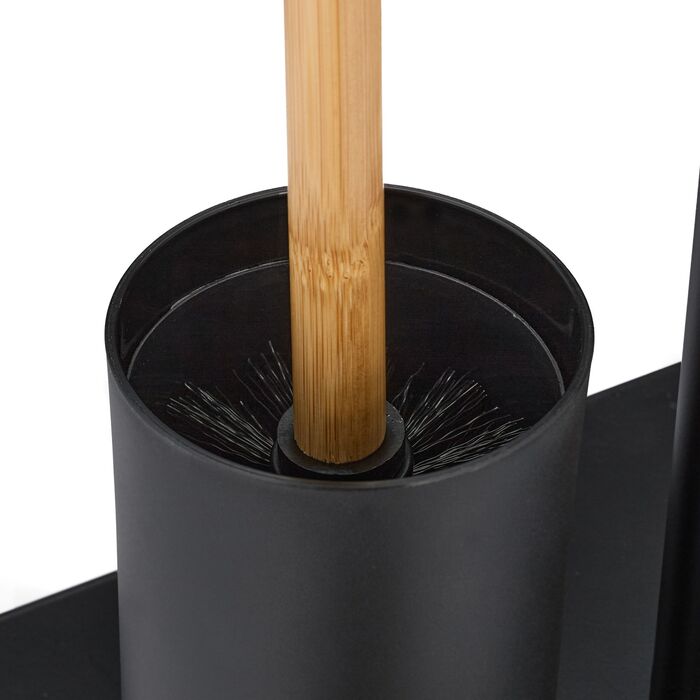 Набір для туалету Relaxdays Бамбук та Метал