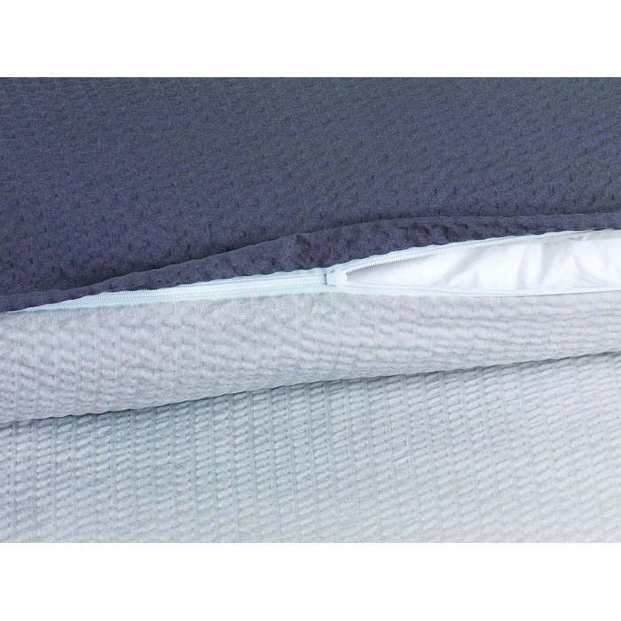 Постільна білизна та наволочка з мікрофібри basatex, універсальне підодіяльник для пухової ковдри та подушки 135x200 80x80 100 поліестер / срібло з мікрофібри темно-синього кольору (135x200 см, сріблясто-сірий)