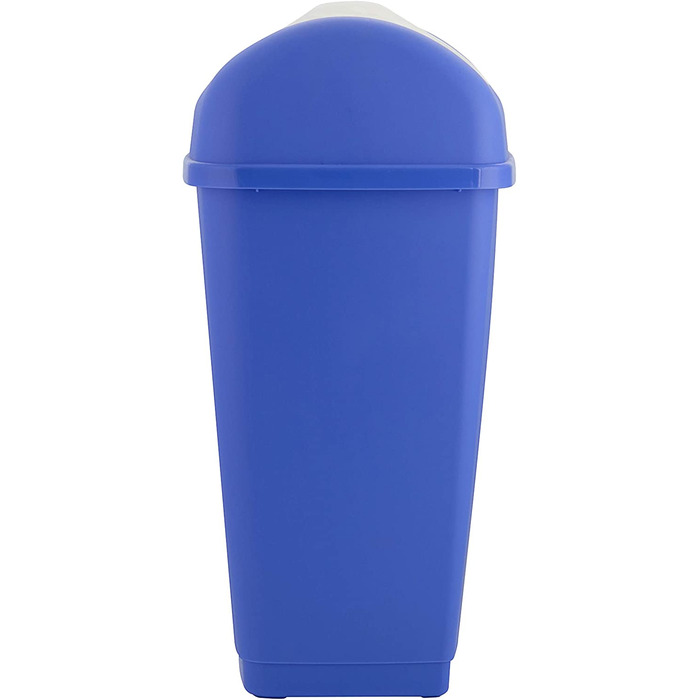 Кольорове пластикове відро для сміття axentia для кухні та ванної, відро для сміття з поворотною кришкою, місткість близько літра(50 л, Синій)