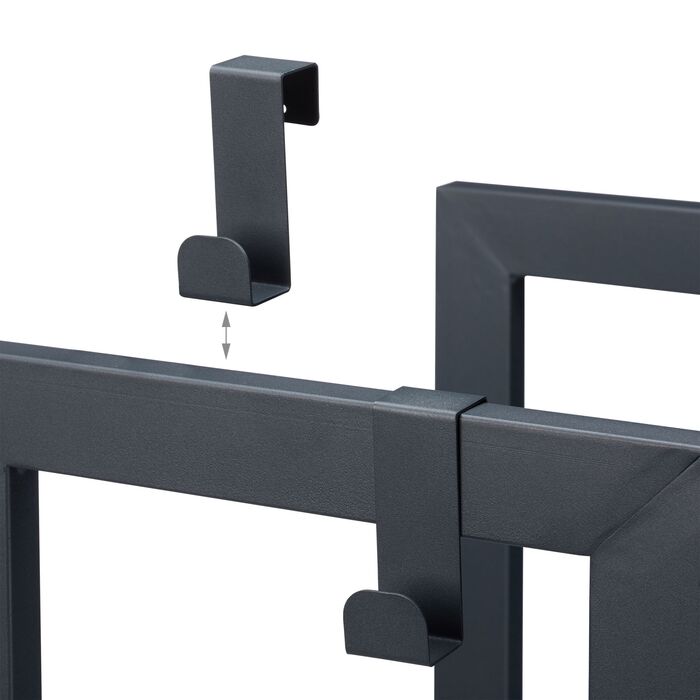 Стійка для дров Relaxdays з 2 полицями