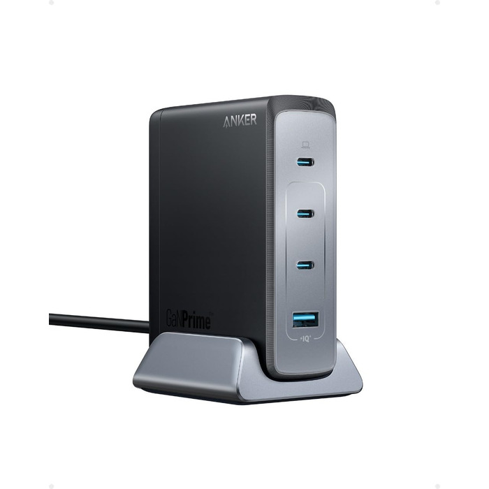 Зарядний пристрій Anker USB-C потужністю 240 Вт, адаптер живлення Prime GaN, 4-портовий швидкий зарядний пристрій, сумісний з MacBook Pro/Air, iPhone 15, iPad Pro, Galaxy S23/S22, Note 20 та іншими пристроями