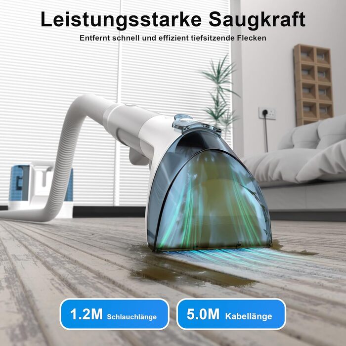 Пристрій для чищення м'яких меблів та килимів: мокрий/сухий пилосос 450W для дому, авто та диванів