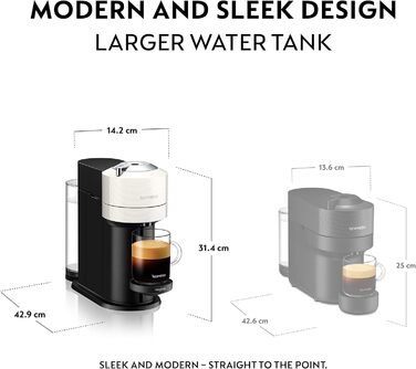 Кавомашина Nespresso Vertuo Next 11706 від Magimix, контрастно-біла