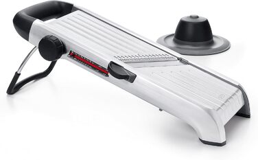 OXO Good Grips Професійний овочефруктрізак 2.0 з лезами з японської сталі, сірий, для кухні, Chef's (одинарний, нержавіюча сталь)