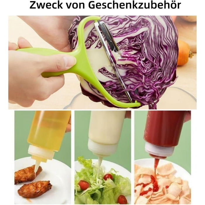 Салатниця-центрифуга XXL з нержавіючої сталі 5л, з очищувачем та пляшкою для віджиму - придатна для миття в посудомийній машині - ідеальна велика салатниця для миття та сушіння салату