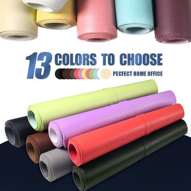 Двостороння шкіряна підкладка на стіл 120x60 см, водонепроникний захисний килимок для робочого столу з замшею (Чорний)