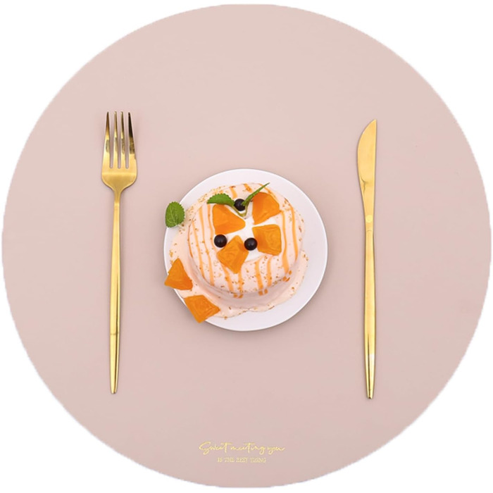 Набори підставних серветок на стіл, 6 шт. Зелені (4 шт. Бежеві), миючі, термостійкі, довговічні, ПВХ, для обіднього столу