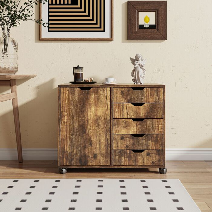 Relaxdays Роликовий контейнер з шухлядами та відсіками