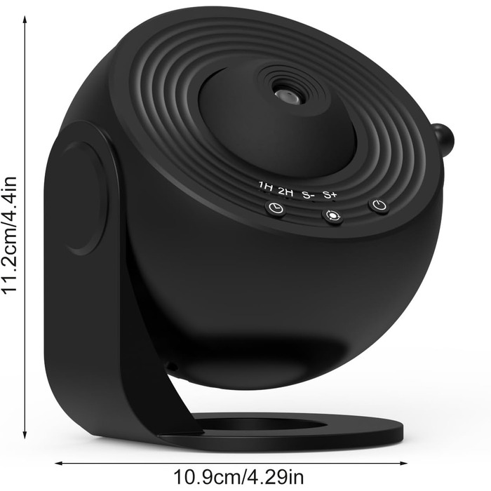 Проектор зоряного неба Planetarium Sternenprojektor: 13 в 1 LED Галактичний проєктор з 12 слайдами для дітей, нічник для спальні, вітальні, вечірки (Чорний)