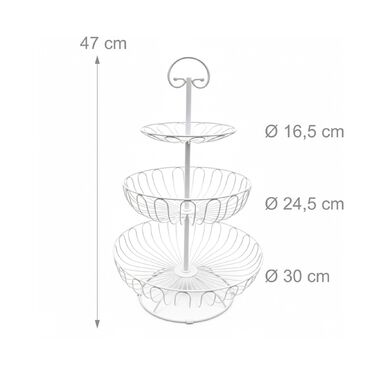 Стелаж Relaxdays з 3 ярусами