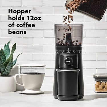 Кавомолка OXO Brew з конічним жорном, матовий чорний колір (8722600)