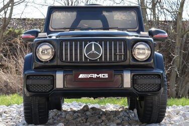 Дитячий електромобіль Mercedes G-Class 12V RIRICAR, чорний, з пультом керування