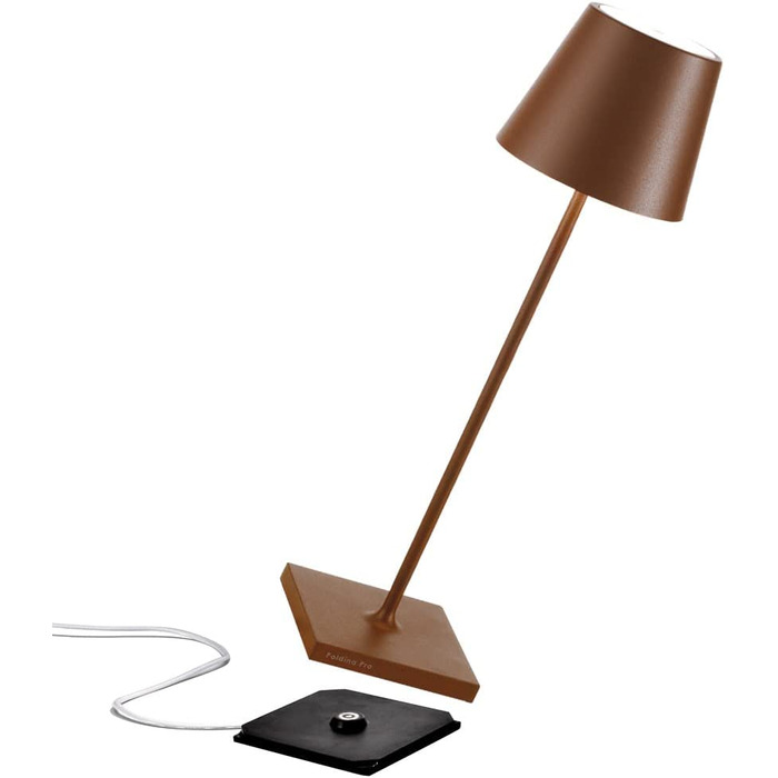 Zafferano Poldina Pro Mini - Бездротова LED-лампа для дому та вулиці, білий колір, регулювання яскравості, 30 см