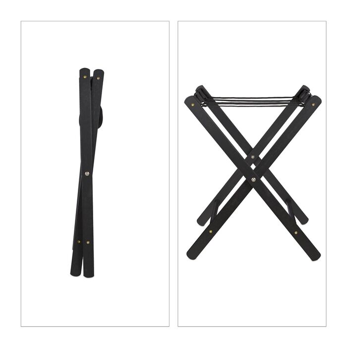 Підставка для валізи Relaxdays дерев'яна, складна