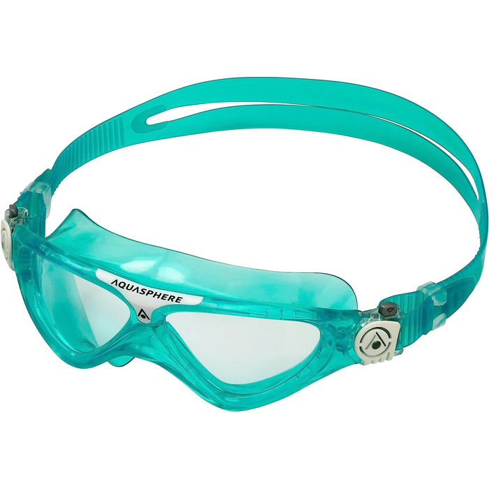 Окуляри для плавання Aquasphere Vista Kinder (зелені та білі прозорі лінзи)