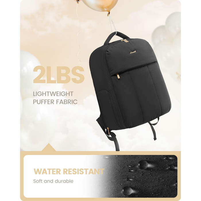 LOVEVOOK Рюкзак для ручної поклажі, 40L, для подорожей, з відділенням для взуття та ноутбука 17 дюймів, водонепроникний, для жінок