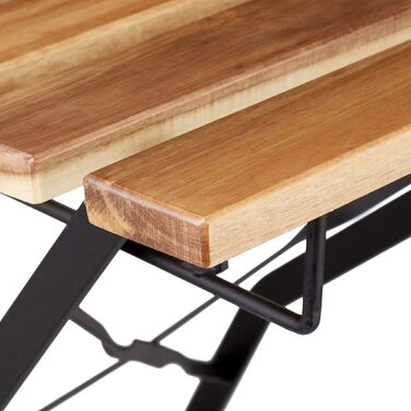 Набір садово-патіо стільців Relaxdays (4 шт.) з натурального дерева