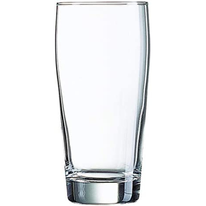 Пивний келих, 630 мл, об'ємом 0,5 л, скляний, прозорий, 12 шт., 33049 Willi Willibecher