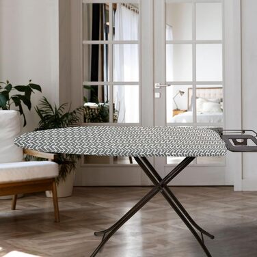 Чохол для прасувальної дошки з товстою підкладкою 120x40, 120x45, 125x45, з еластичною стрічкою по краю, липучками, підходить для прасувальних столів, ідеальний для парогенераторів