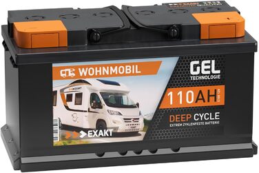 Акумулятор 12V 110Ah RV Сонячна батарея Живлення гелевої батареї Заміна 100Ah