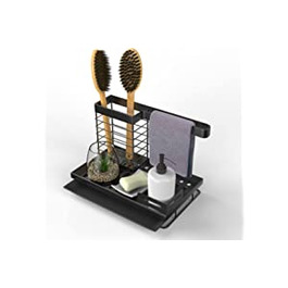 Органайзер для кухонної раковини Teklemon-органайзер для кухонної раковини з нержавіючої сталі кошик для посуду для кухні та ванної кімнати з зливним бачком