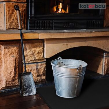 Підставка під камін KOTARBAU® з порошковим покриттям, сталева, 48 x 60 см, захист від бруду та іскр