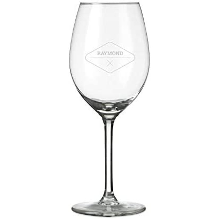 Келих для білого вина з гравіюванням персоналізується з ім'ям-Келих для вина з гравіюванням по імені персоналізується за допомогою тексту, різних дизайнів і шрифтів (6)