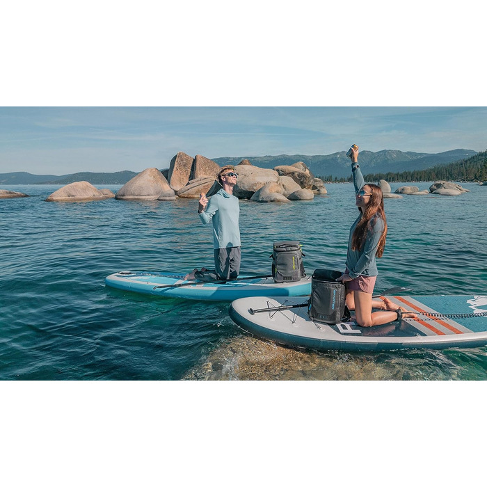 Рюкзак-холодильник SPARTER на 49 доз, ізольований, вологостійкий, легкий, для пляжу, подорожей, кемпінгу, обідів (сірий)